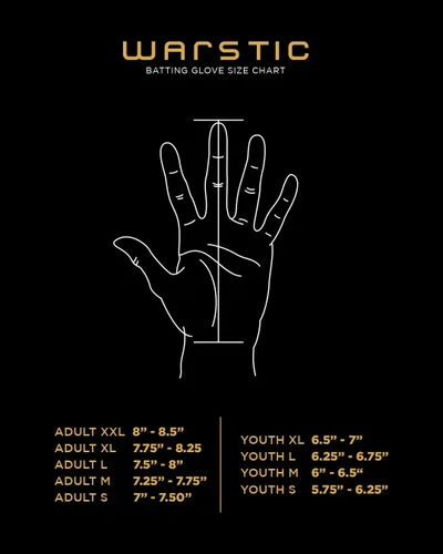 Vista 3 de WARSTIC WORKMAN3 - Guantes de bateo para adultos y jóvenes 2024