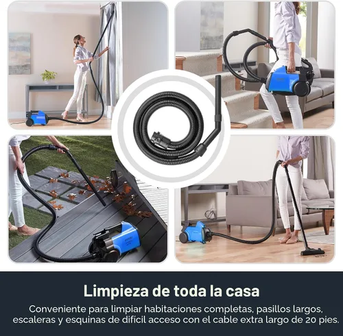 Vista 4 de Eureka Aspiradora de recipiente con bolsa, 3670H con 2 bolsas, 3670h-azul