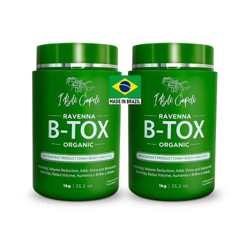 Vista 10 de I Belli Capelli Tratamiento Ravenna B-tox para cabello rubio, 35.2 oz (1kg) - Sin formaldehído, acción anti-encrespamiento, suavizante, hidratación