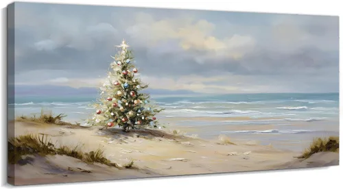 Vista 24 de GUTTATY Lienzo decorativo para pared, cuadros del océano, pintura de arte costero para decoración de pared de sala de estar, póster de mar, arte