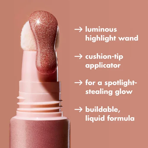 Vista 4 de e.l.f. Halo Glow - Varita de belleza iluminadora líquida para piel luminosa y brillante, fórmula construible, vegana y libre de crueldad, campaña