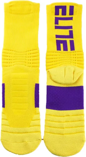 Vista 7 de 4 pares de calcetines atléticos para hombre, gruesos, protectores, amortiguadores deportivos, de élite, baloncesto, fútbol, compresión, 7-12