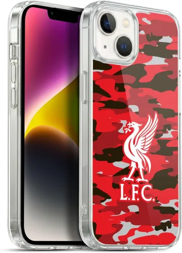 Vista 170 de Head Case Designs Funda de gel con licencia oficial del Liverpool Football Club Away Colourways Crest Camou [protección de grado militar] compatible