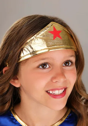 Vista 2 de Disfraz de Vestido Manga Larga de Wonder Woman para Niñas Multicolor