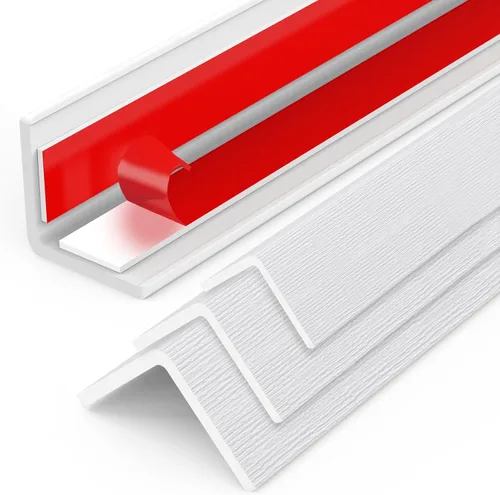 Vista 7 de Protectores de esquina, 2 protectores de esquina autoadhesivos para paredes, 16 x 1.57 pulgadas, fácil de instalar, tira de protección de bordes