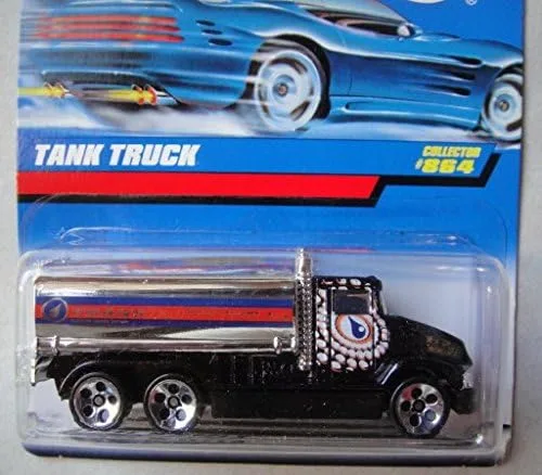 Vista 2 de HOT WHEELS CAMIÓN TANQUE MORADO OSCURO/PLATA #864 5 DOT