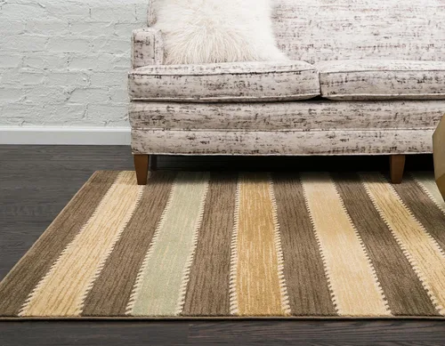 Vista 5 de Unique Loom Fars Collection - Alfombra de área - Monterey (2' 2" x 3' 1" Rectángulo, Marrón/Crema)