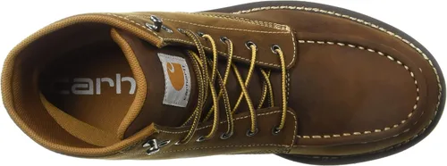 Vista 5 de Carhartt Botas de trabajo de 6 pulgadas impermeables de cuña suave con casquillo de acero, para hombre
