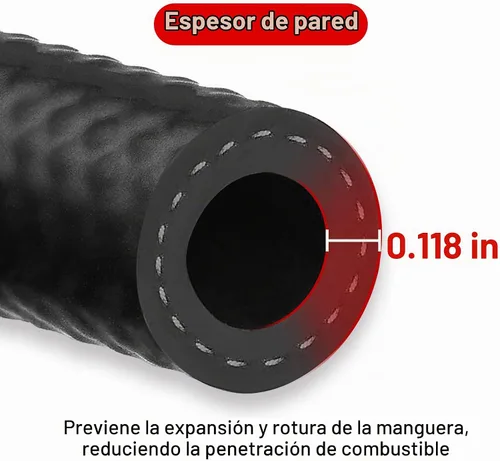 Vista 7 de EVIL ENERGY Línea de manguera de combustible 1/2 bloqueo de empuje NBR caucho SAE 30R7 25FT 300PSI