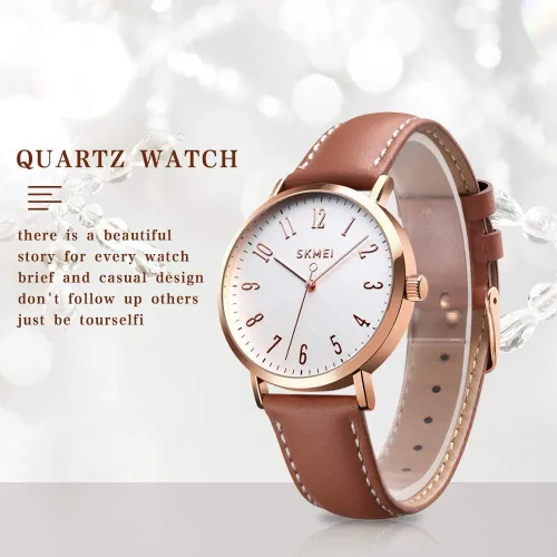 Vista 5 de SKMEI Reloj impermeable para mujer reloj de pulsera para mujer vestido casual de cuarzo analógico para mujer