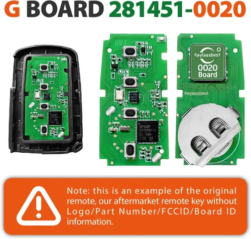 Vista 4 de Repuesto para Toyota RAV4 GNE 281451-0020 2016 2017 2018 Smart Proximity Toyota RAV4 GNE 281451-0020 Llavero HYQ14FBA 314.3MHz 4 botones