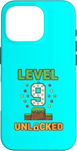 Vista 20 de Birthday Level 9 Unlocked 9th Birthday Gamer Level Up Birthd Case for iPhone 16