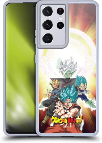 Vista 297 de Head Case Designs Funda de gel con licencia oficial de Dragon Ball Super Group Future Trunks Arc Characters [protección de grado militar] compatible