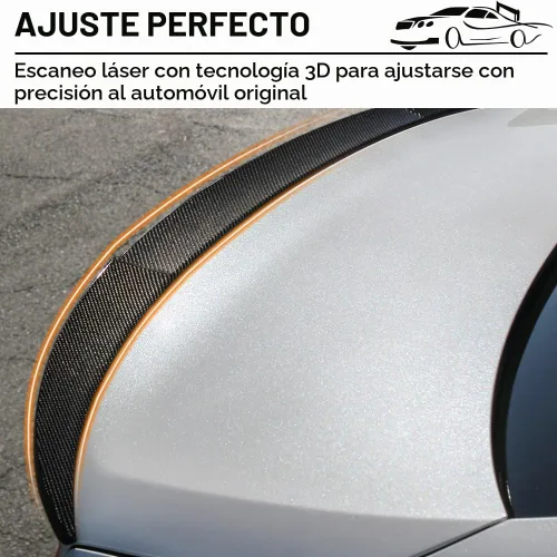 Vista 5 de Alerón de maletero para Honda Civic Sedan 2012-2015 de 4 puertas, negro sin pintar