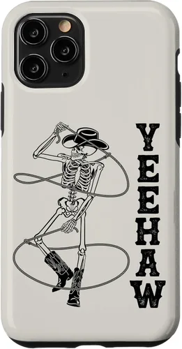 Vista 29 de Western Cowboy Skeleton Yeehaw Rodeo Southern Country Music Case for iPhone 17