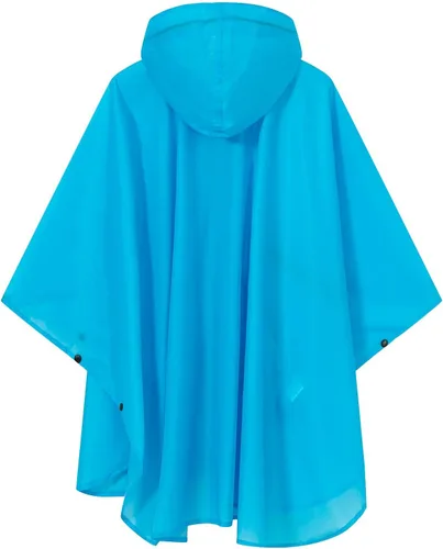 Vista 2 de SaphiRose Poncho de lluvia ligero para niños, chaqueta impermeable con cremallera