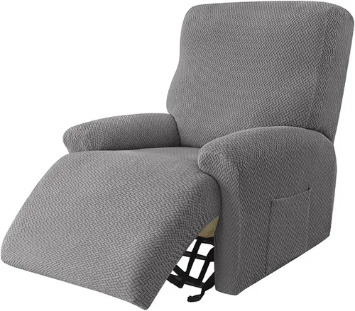 Vista 12 de IMYOGI Fundas de sofá de alta elasticidad para sofá reclinable, funda elástica para sofá individual, 1 pieza, protector de muebles, funda de tela