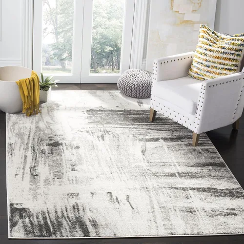 Vista 6 de SAFAVIEH Colección Adirondack ADR133C - Alfombra moderna abstracta que no desprende pelusa, para comedor, entrada, vestíbulo, sala, habitación, 6