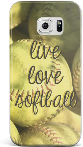 Vista 24 de Inspired Cases - Compatible con iPhone Xs Max - Funda protectora con textura 3D para Apple iPhone Xs Max - Live Love Softball