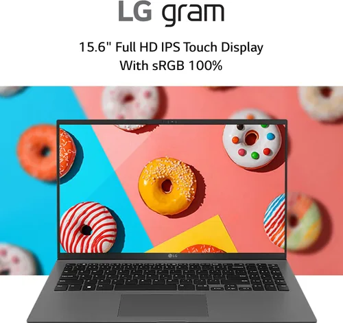 Vista 20 de LG gram (2022) Laptop 15Z90Q con pantalla táctil de 15.6", Intel Core i7 de 12ª generación, 16 GB de RAM, SSD de 512 GB, Windows 11, Gris