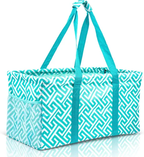 Vista 23 de Bolsa de utilidad extra grande de Lucazzi - Bolsa de playa grande plegable sobredimensionada, excelente para la piscina con marco resistente