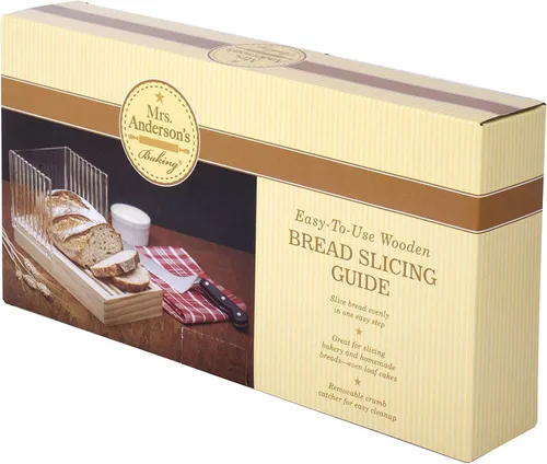 Vista 6 de Mrs. Anderson's Baking Guía de corte de pan con recogedor de migas, 12.5 pulgadas x 6.375 pulgadas