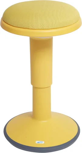Vista 16 de ECR4Kids - Taburete oscilante Sitwell con cojín, altura ajustable, asiento activo, color berenjena