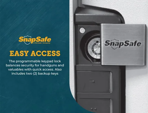Vista 5 de SnapSafe Caja fuerte para armas de pared y dinero – La caja fuerte oculta proporciona seguridad para tus armas de fuego y objetos de valor, entrada
