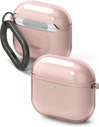 Vista 10 de Ringke Funda Air para AirPods Pro 3 [0.05 pulgadas de grosor] sin funda, ligera, delgada, linda funda con mosquetón para mujeres, hombres