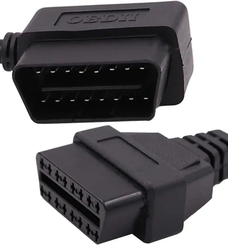 Vista 3 de OBD-ii Obd2 16pin macho a hembra extensión cable de diagnóstico extensor 11.8 in 23.6 in 39.4 in (tipo 1 (11.8 in)