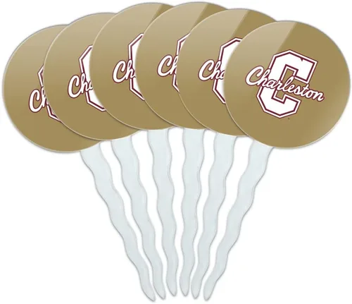 Vista 86 de Abilene Christian - Juego de 6 palillos para cupcakes con logotipo secundario