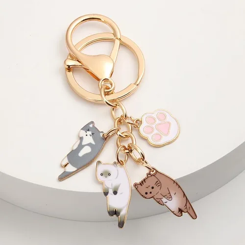 Vista 2 de tenghong2021 Llavero Corgi con cremallera para perro, lindo colgante con clip, joyería de animales, regalo para amantes de las mascotas, llavero