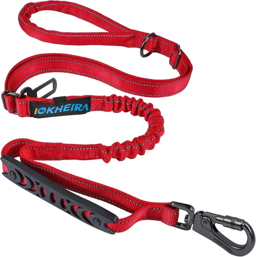 Vista 7 de IOKHEIRA Cuerda de correa para perro de 6 pies/4 pies para perros grandes, resistente con cómodo mango acolchado e hilos altamente reflectantes