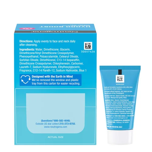 Vista 9 de Neutrogena Hydro Boost Gel de Agua, Hidratante Facial con Ácido Hialurónico para Piel Normal a Grasa, Hidratante Facial, 1.7 onzas líquidas +