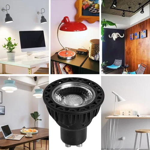 Vista 7 de Bombillas LED GU10 regulables, lámparas halógenas de 50 W equivalentes a luz blanca cálida de 2700 K, 6 W 500 lm de repuesto para iluminación