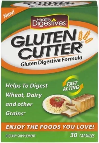 Vista 7 de Healthy Delights Fórmula de Enzimas Gluten Cutter Digestivas - Ayuda a Mejorar la Digestión del Gluten de tu Cuerpo y Asiste en la Descomposición