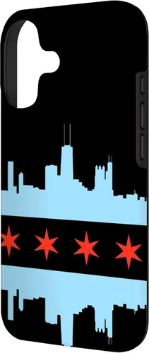 Vista 2 de Chicago Flag Skyline City of Chicago Pride Case for iPhone 17