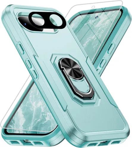 Vista 20 de Funda para Google Pixel 9 Pro XL [protección contra caídas de grado militar de 15 pies] con protector de pantalla y protector de lente, resistente a