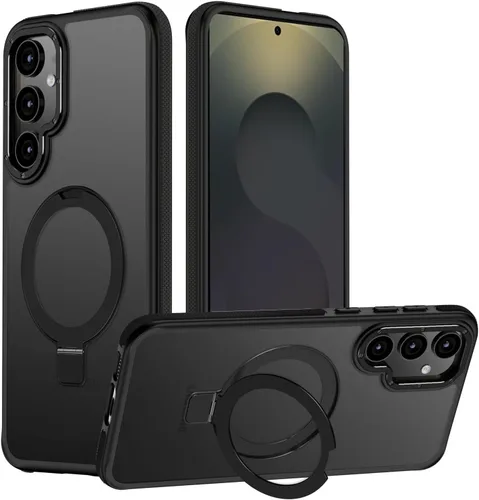 Vista 22 de Funda para Samsung Galaxy S24 Plus, soporte de anillo magnético ajustable [compatible con Magsafe], [protección a prueba de golpes de grado militar]