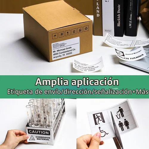 Vista 4 de Etiqueta de envío troquelada Brother compatible con etiquetas DK-1202 2-3/7