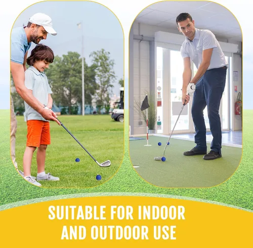 Vista 4 de Junkin 80 unidades de pelotas de golf de espuma, pelotas de goma para practicar, sensación y vuelo realistas, entrenamiento deportivo para golf