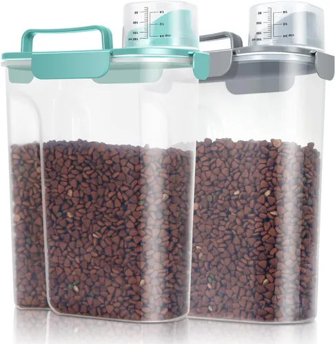 Vista 15 de TBMax Contenedor de Almacenamiento de Comida para Gatos y Perros de 5 a 7 libras, Contenedor Secundario de Almacenamiento de Comida para Mascotas