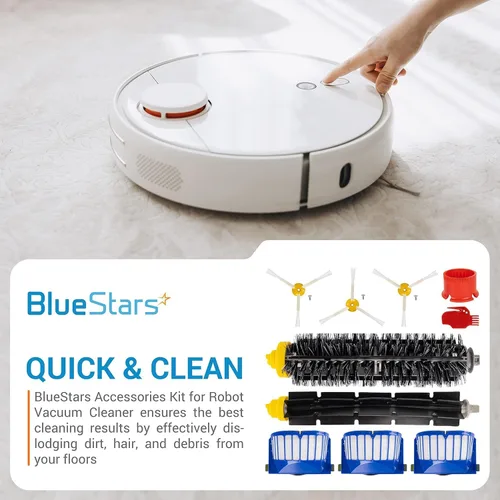 Vista 2 de BlueStars Kit de piezas de repuesto para aspiradora i-Robot Roomba 600 Series 694 676 675 692 695 677 671 655 645 690 680 660 650 620 614 y 500