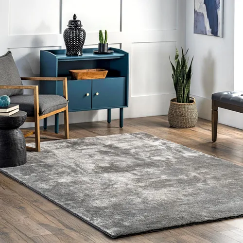 Vista 10 de nuLOOM Alfombra de Área Cuadrada de 6 pies Cozy Plush SuperiorWash, Lavable a Máquina, Antideslizante, Alfombra Shag Suave y Esponjosa para Sala