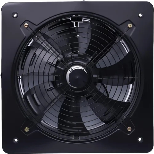 Vista 11 de DNYSYSJ Ventilador de escape de 8 pulgadas, extractor de ventilación axial de metal industrial, ventilador de aire comercial, extractor, montaje