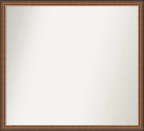 Vista 56 de Amanti Art Espejo de baño de bronce para sobre fregadero, 29 x 19 pulgadas, espejo rectangular de bronce antiguo, marco de madera tradicional
