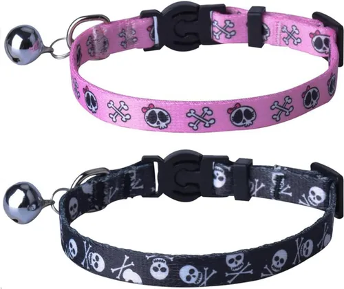 Vista 26 de PUPTECK Airtag - Collar de gato ajustable con campanas, collar de gatito ajustable para niñas y niños pequeños, cachorro, conejito, bonito accesorio