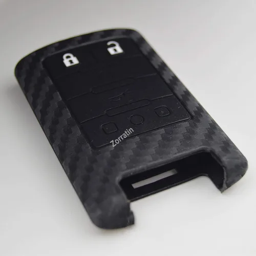 Vista 2 de Funda inteligente de silicona de carbono para Corvette C7 Cadillac CTS ATS SRX STS DTS