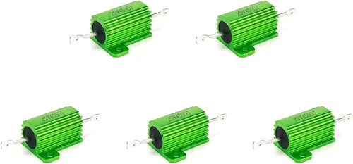 Vista 9 de Resistencia bobinada 10W 100 Ohm 5% Resistencias de carcasa de aluminio - 5pcs