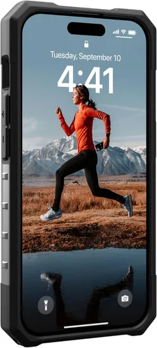 Vista 8 de URBAN ARMOR GEAR UAG - Funda compatible con iPhone 15 Pro de 6.1 pulgadas, color ceniza de plasma, resistente, transparente, transparente, de grado